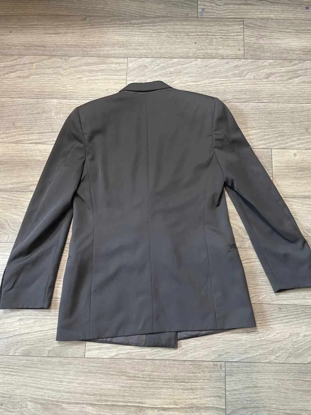 Marzotto Principe Gray Virgin Wool Double Breasted Blazer Men's Italy